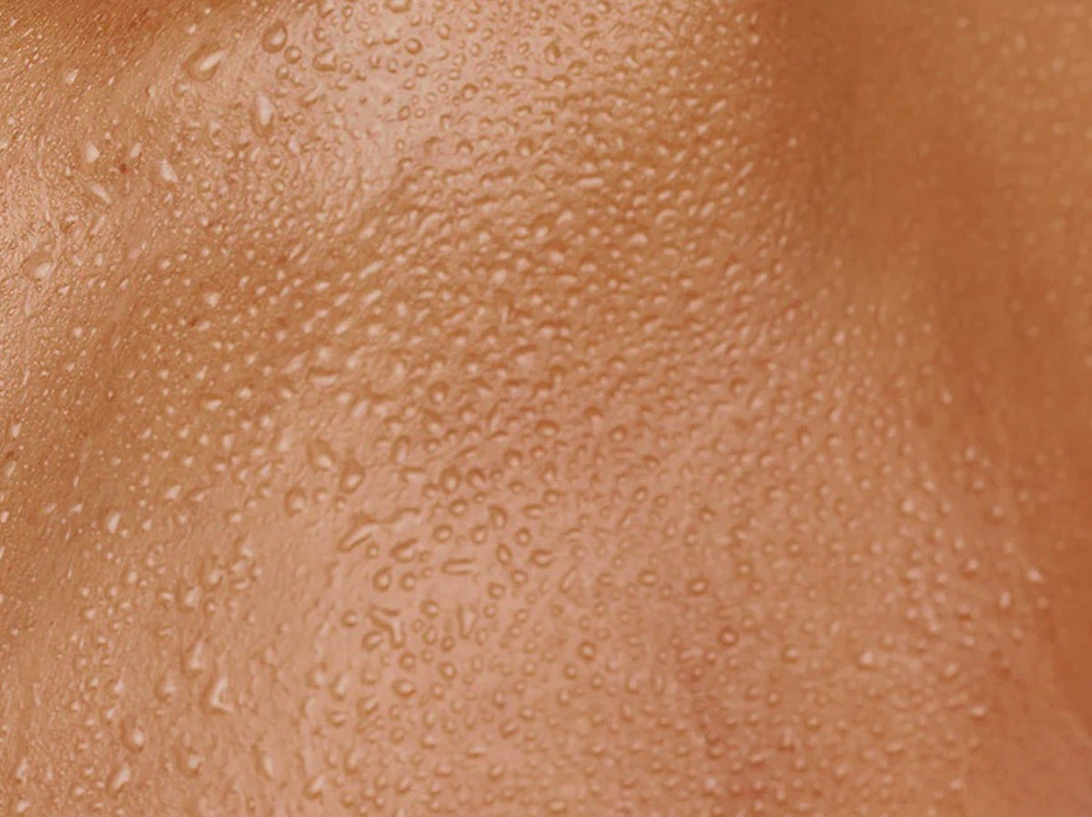 Lotion sweats off your skin